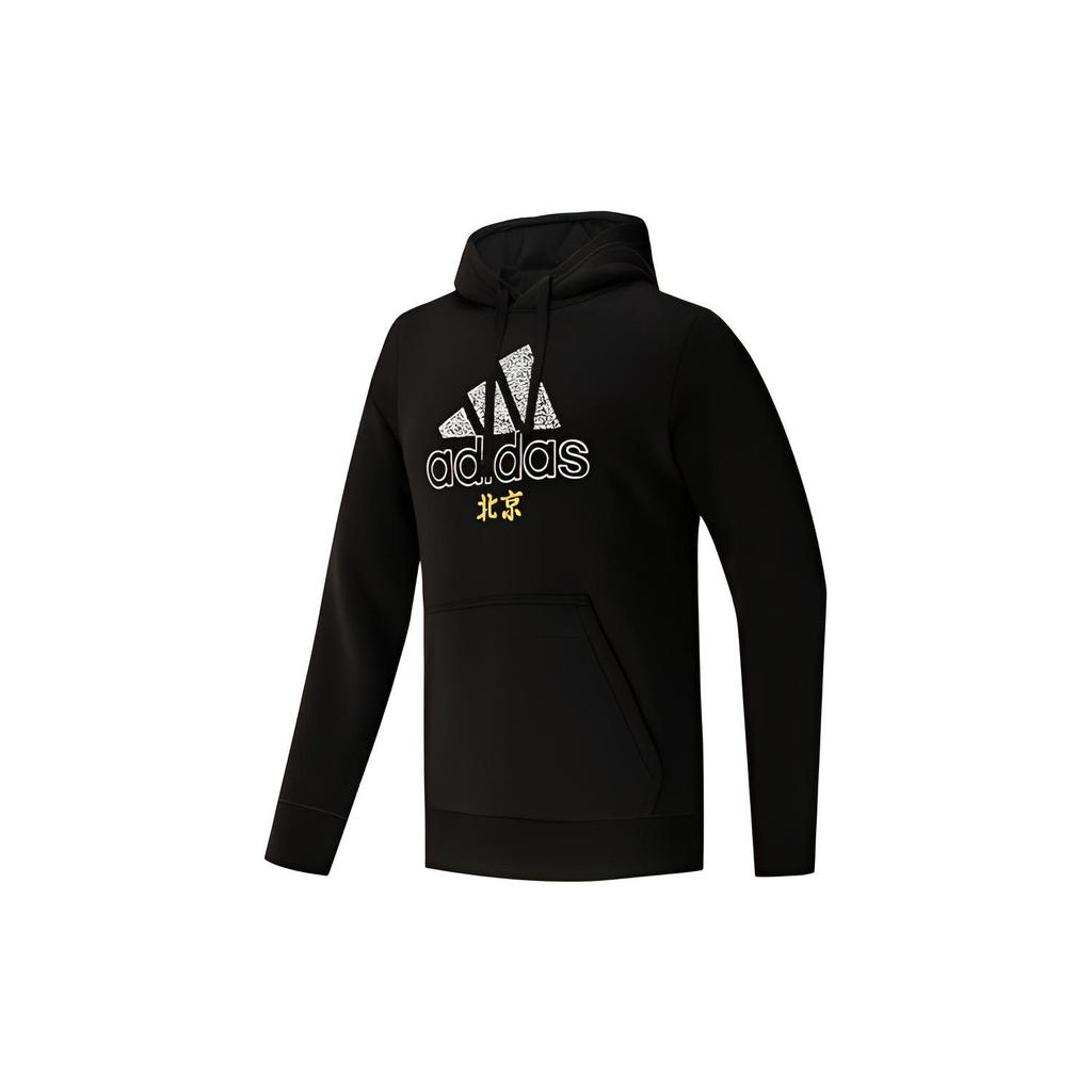 adidas Толстовки Мужские Черные С Капюшоном Умеренный Прямой Крой GK4660