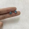 Elegant Light Luxury Crown Zircon Screws Cochlear Nails Women's Retro Simple Fashion Temperament Trend Versatile Earrings Earrings