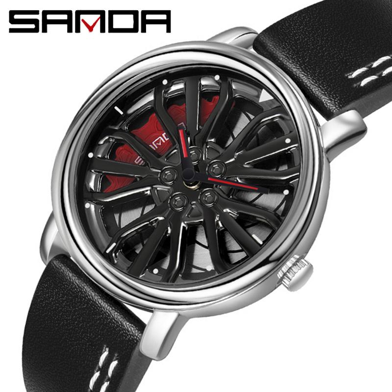 SANDA Новые модные тенденции с полым кварцевым ремешком Epita, персонализированные креативные часы