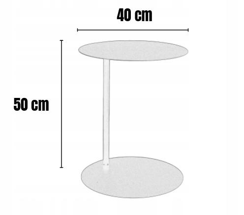 LAPTOP TABLE AUXILIARY lateral metal cream Valle Fi 40x50