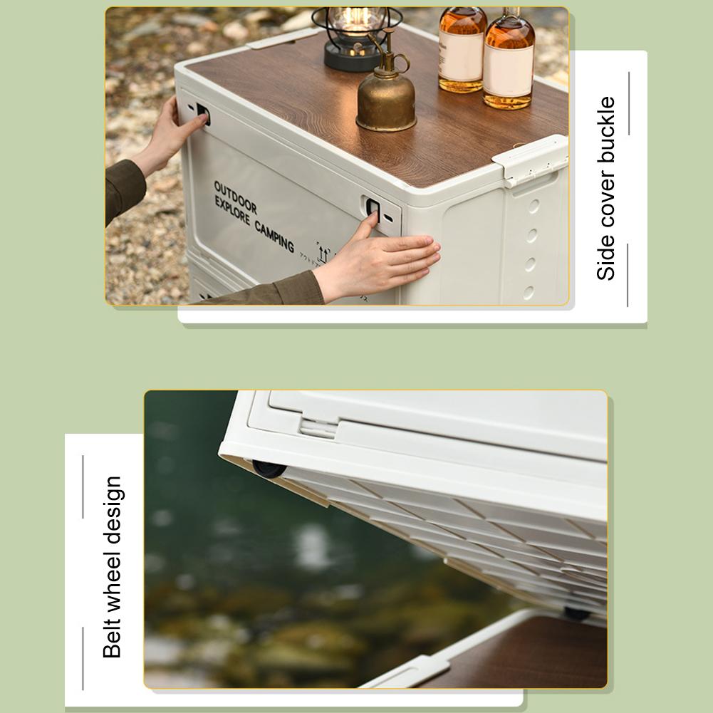 30 л Бытовой органайзер для хранения Большой вместимости Дорожный ящик для хранения Многофункциональный Боковая загрузка Хранение Принадлежности для пикника Закуски и прочее