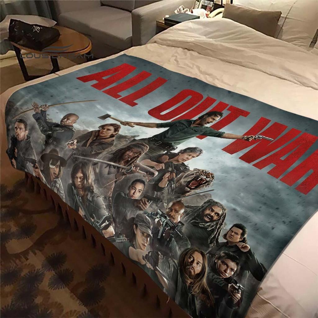 Дэрил Диксон Ходячие мертвецы Плед-накидка Ужасы Сериал Диванный плед для взрослых и детей Украшение для спальни и гостиной