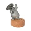 Ubia Dancing Schnauzer Smartphone Stand (Dark) 13.5 X 9.8 X 14.5 Cm, Schnauzer Figurine, Ornament, Animal, Dog, Music, Music Dancing, Cute, H20368-1