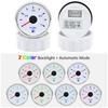 12-24v Automotive Fuel Meter 52MM 0-190ohm Fuel Level Pointer with 7Color LED Waterproof Oil Tank Level Meters for Boat Marine