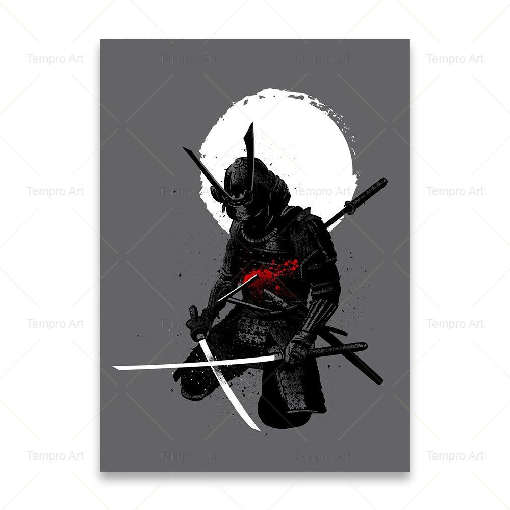 Японские чернила Бонса Бусидо картина маслом на холсте настенный художественный постер и принты гейша самурай картина для гостиной домашний декор