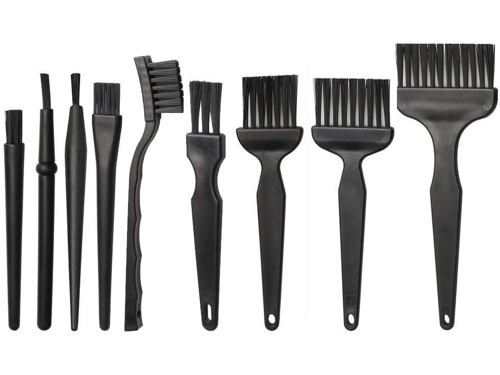 Набор антистатических щеток для очистки пыли с телефонов, компьютеров, клавиатур и печатных плат с круглой рукояткой