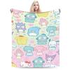 Cute Hangyodon Octopus Blankets  Wool Throw Blankets Summer Air Conditioning Personalised Ultra-Soft Warm Bedspreads