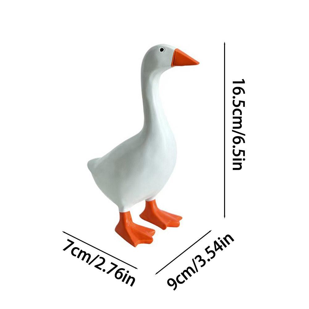 1pc Magnetic Goose Key Chain Home Decoration Sculpture OOffice Desk Decoration Resin Goose Duck Sculpture Tool Rack Home