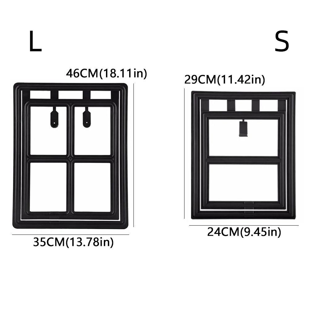 Lockable Pet Screen Door Mosquito Proof Sliding Door Screen Pet Tunnel Cat Door Hole Balcony