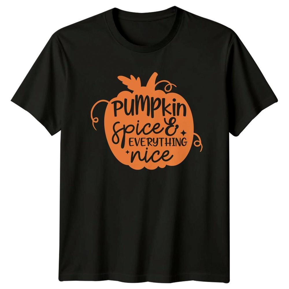 Pumpkin Spice Everything Nice Unisexs TShirt Autumn Fall Seasonal