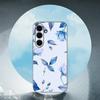 Blue Rose Art For Samsung Galaxy S23 S24 S25 Ultra S22 Plus S21 Black Soft Case Waterproof Soft Case