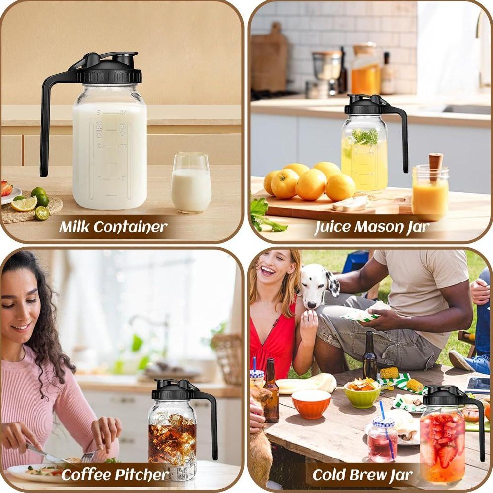 Автомобильная банка с широким горлышком, большая емкость, стакан, подарочная стеклянная чашка для чая для холодного заваривания