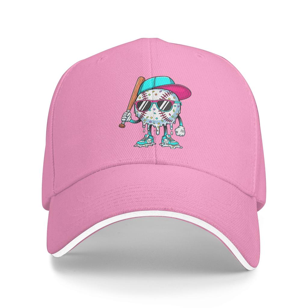Baseball Lifestyle 101 Baseball Drip Icecream Casual Baseball Cap Fishing Hip Hop Hats Summer Sun Visor Men Trendy Baseball Caps