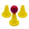 3 шт. Тренировочные конусы для крикета Подставка для отбивания Пластиковая тренировочная подставка Портативная подставка для отбивания Для улучшенного контроля мяча Прочная