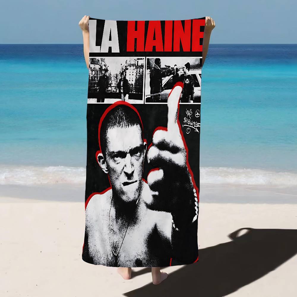 La Haine 1995 Фильмы Банное полотенце Микрофибра Мягкое Впитывающее Воздухопроницаемое Для Девочек Детей Декоративное Мультяшное Пляжное полотенце