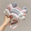 Plush Antler Face-washing Headband Women's Facial Mask Wash Makeup Headband Women's Cute All-match Out Headwear