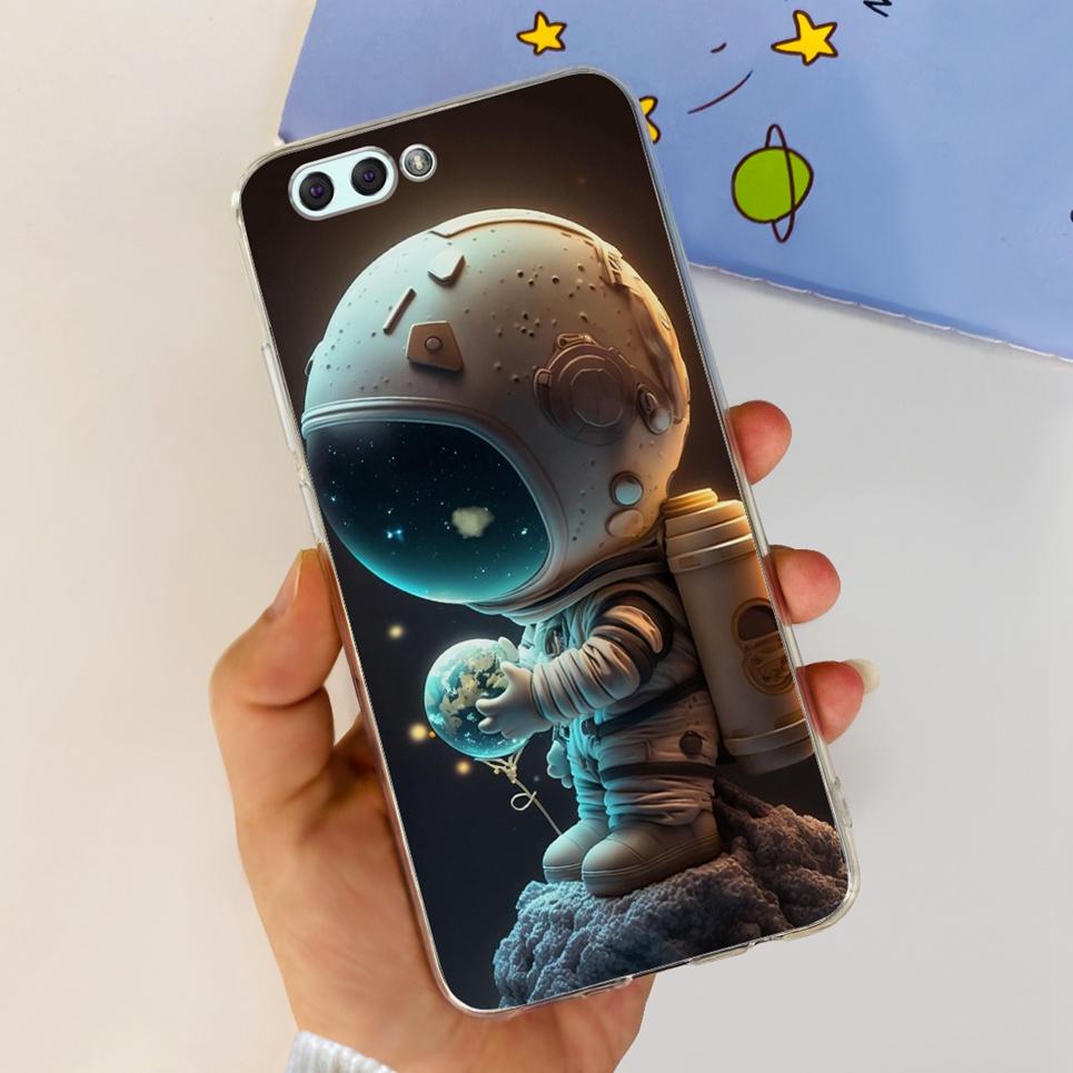 For ASUS ZENFONE 4 ZE554KL / 4 MAX ZC554KL Case Girly Flower Cartoon Dragone Design Transparent Soft Silicone Back Cover Coque