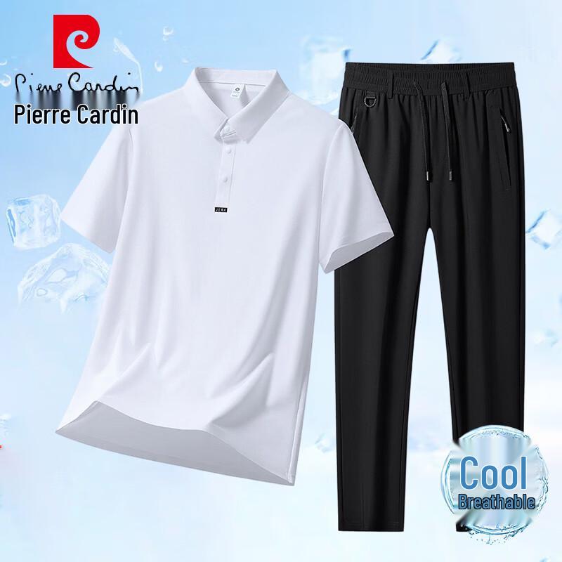 Pierre Cardin Мужской летний комплект: поло и брюки из ледяного шелка
