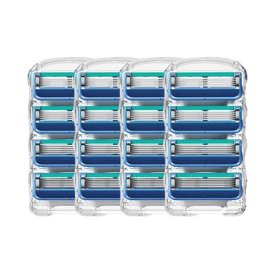 [16 шт.] 5-слойные лезвия для бритвы Gillette Fusion, совместимые с ручной бритвой, корейские лезвия для бритвы