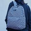 Vans Классический рюкзак на молнии с логотипом в виде шахматной доски, унисекс, черный, белый VN0A5KI1Y28