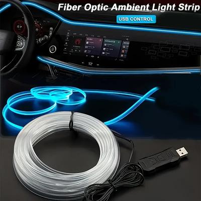 Автомобильная подсветка салона, светодиодная лента для интерьера, USB-подсветка холодного света, светодиодная лента для модификации автомобильных аксессуаров