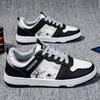 2024 New Black and White Fashion Waterproof and Anti Slip Casual Board Shoes Wear Resistant and Comfortable Sports Running Shoes