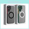 For Galaxy Silicone Phone Case Magnetic Absorption Resistance Scratch