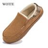 Зимние тапочки мужские уличные теплые мужские кроссовки тапочки нескользящие IMemory пена мокасины тапочки обувь толстая платформа обувь