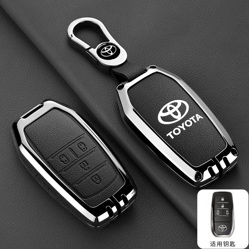 4/5 Button Fashion Zinc Alloy Car Key Cover Shell Bag Accessories For Toyota Noah Voxy Trunk 2022 2023 2024 Alphard 2020 2021