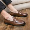 Модные деловые мужские мокасины на плоской подошве Модные и универсальные классические стили Для отдыха и развлечений Для взрослых Офис Красивые туфли