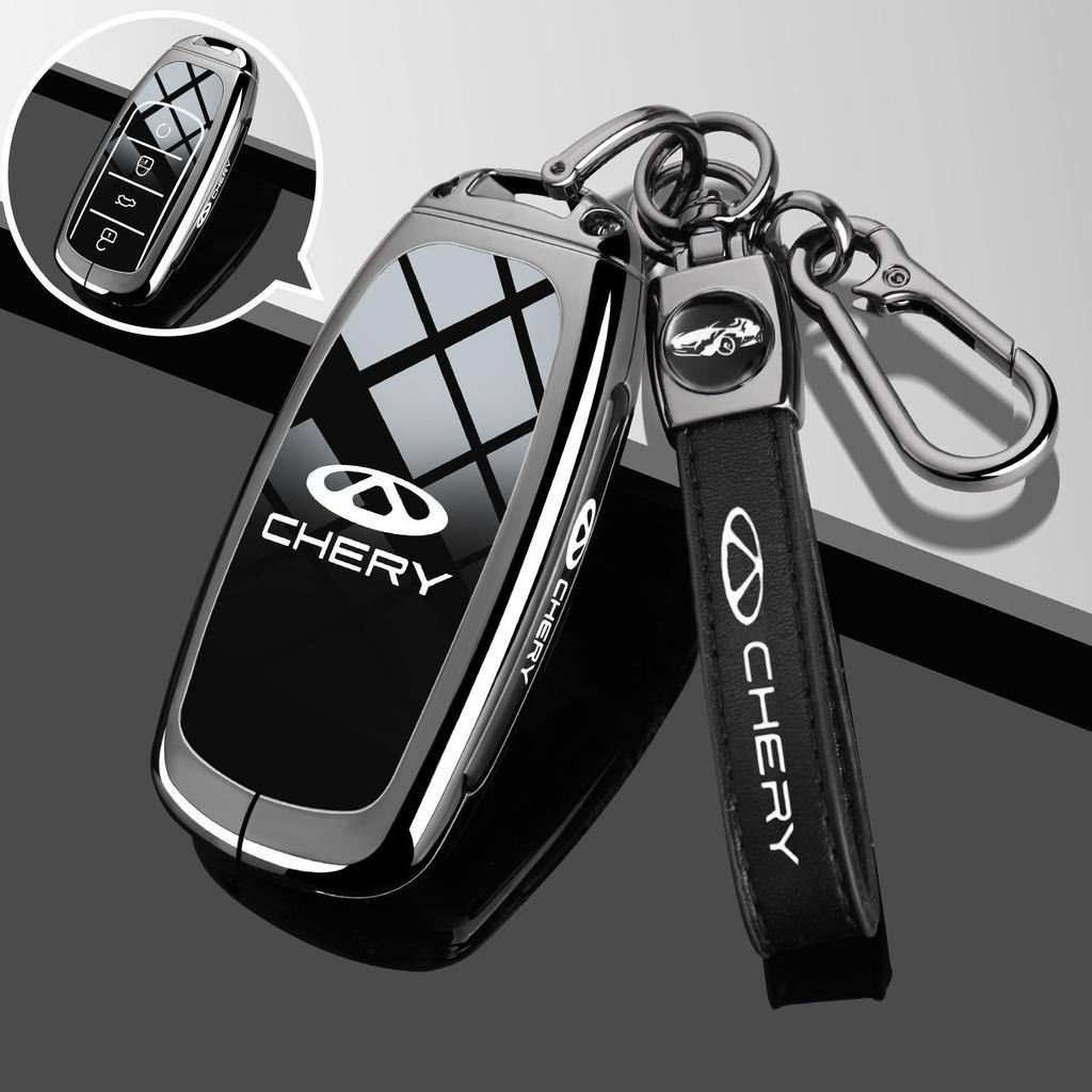 Чехол-брелок из цинкового сплава для ключа автомобиля Chery Tiggo 7 Pro 8 9 Plus 2024 2025, чехол-ободок-держатель для брелока, аксессуары KK2