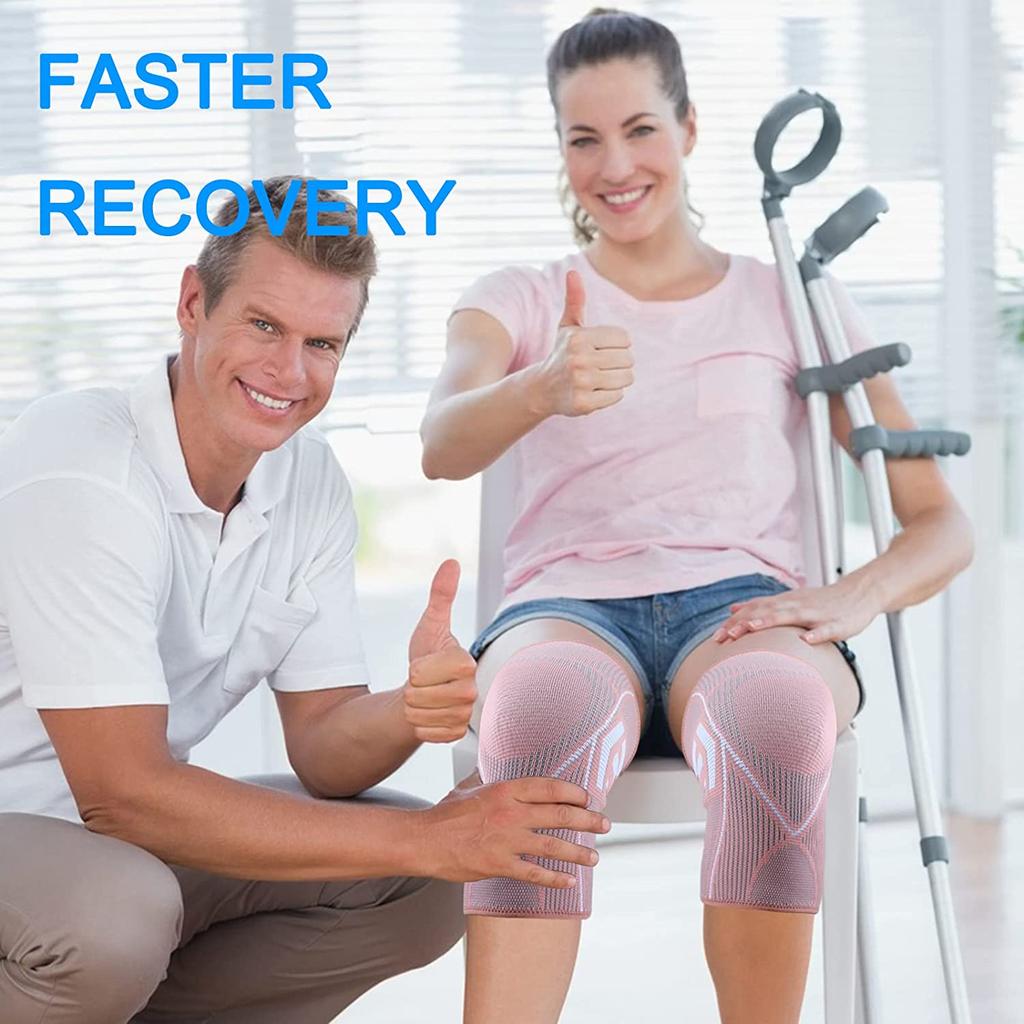 1 пара компрессионных наколенников, эластичные дышащие наколенники, пружины, защита для занятий спортом в спортзале, баскетбола, бега