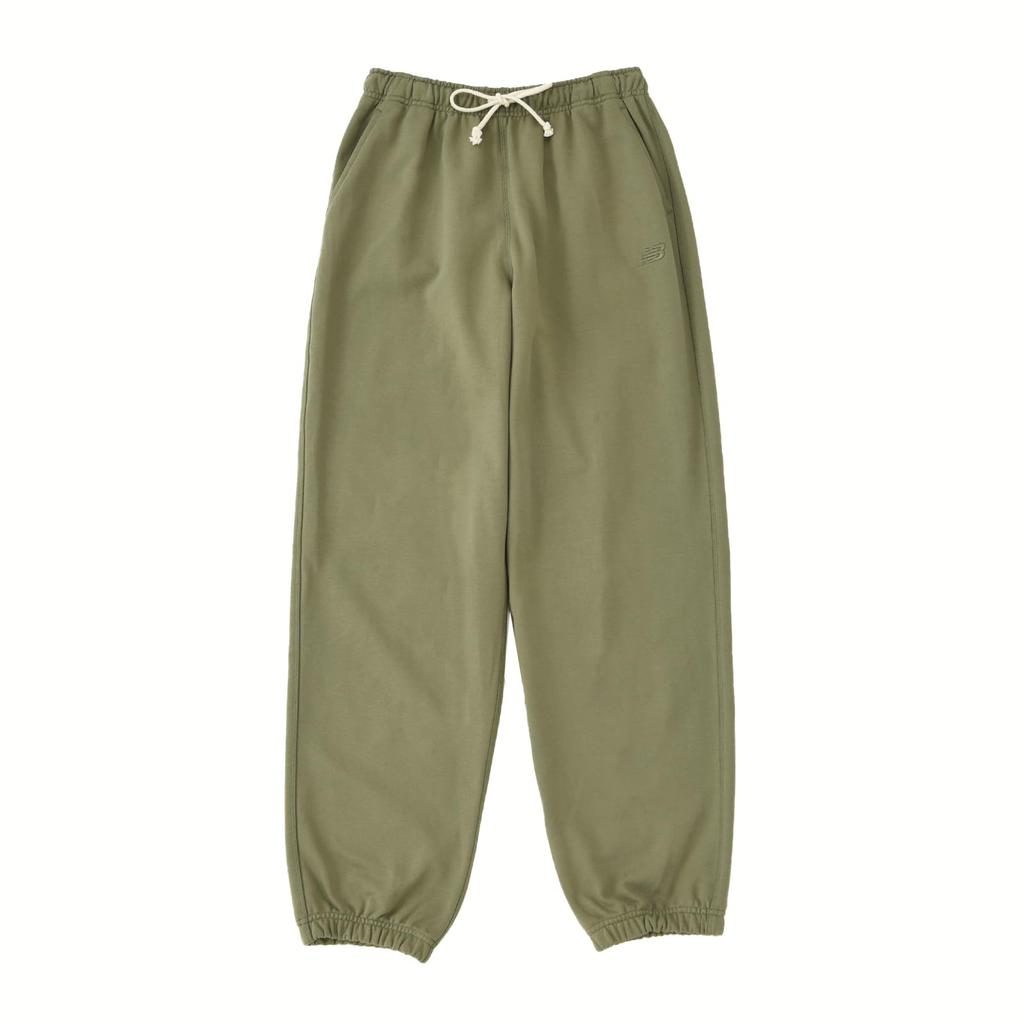 Спортивные штаны Athletics DEK L Regular [New Balance] Женские (WP41513) (Темный оливин)