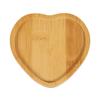 Heart Shaped Eco-friendly Bamboo Wooden Tray Food Tea Coffee Serving Plate Fruit Bread Dishes Snack for Home