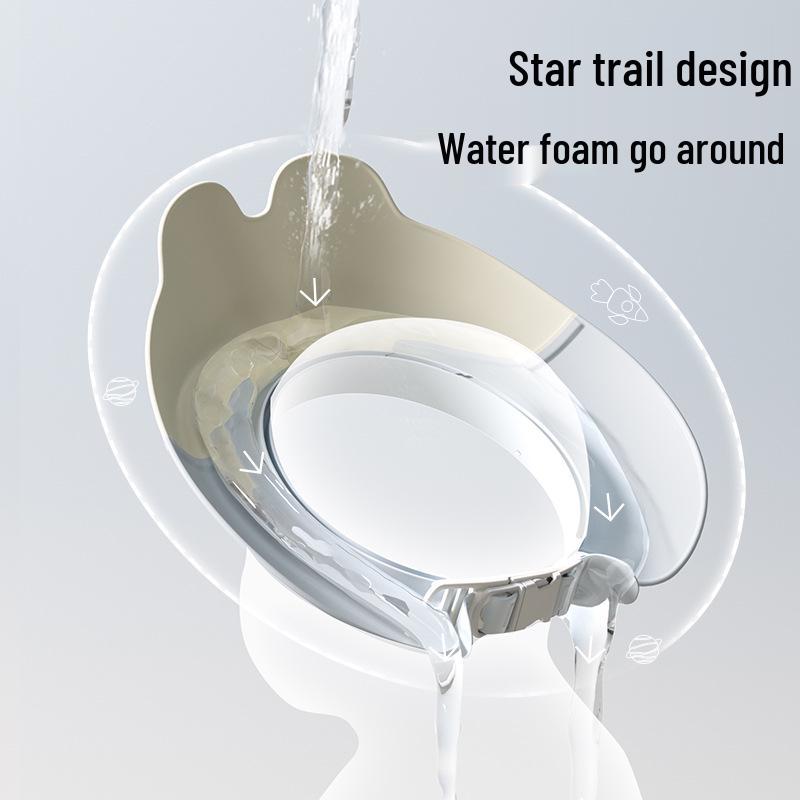 Waterproof Baby Shampoo Cap with Ear Protection - Cartoon Bath Hat for Children