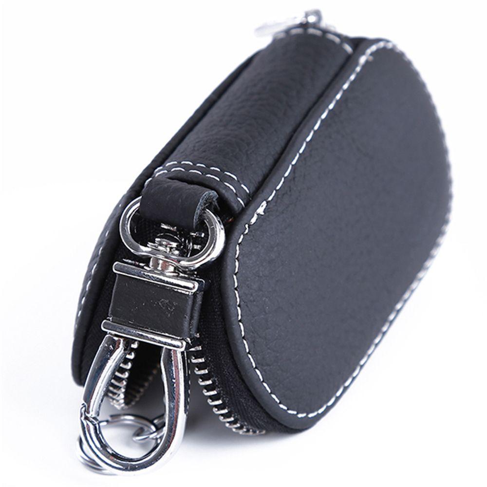 Waterproof Coin Purse Solid Zipper Car Key Bag Leather Case Key Cover