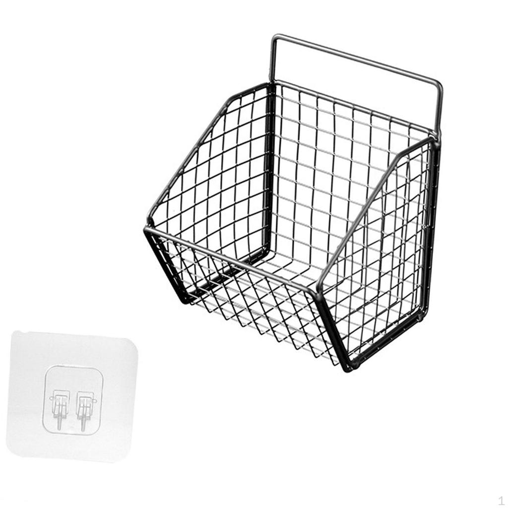 Металлическая проволочная корзина для фруктов, настенная, многофункциональная, железные сетчатые корзины для хранения, подвесная