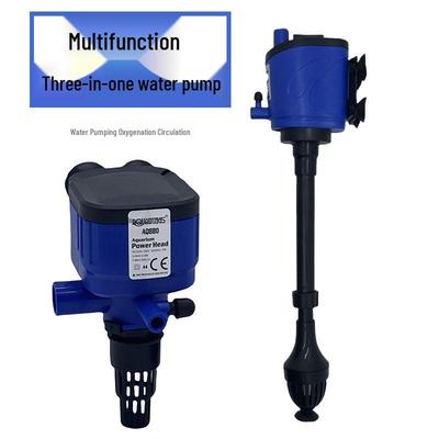 Ультратихий погружной насос для аквариума AQ881 3-в-1 со встроенным фильтром и аэратором
