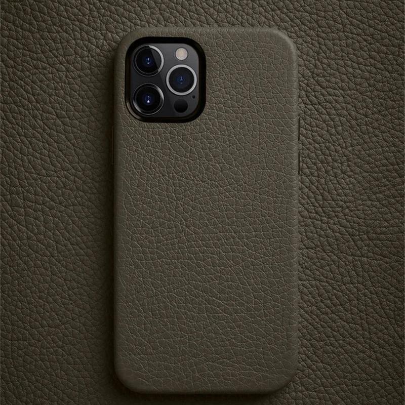 Melkco Premium Genuine Leather Case for iPhone 13 Pro Max 13Mini 12 Pro Luxury Cowhide Skin+Microfiber Inside Mobile Phone Cover