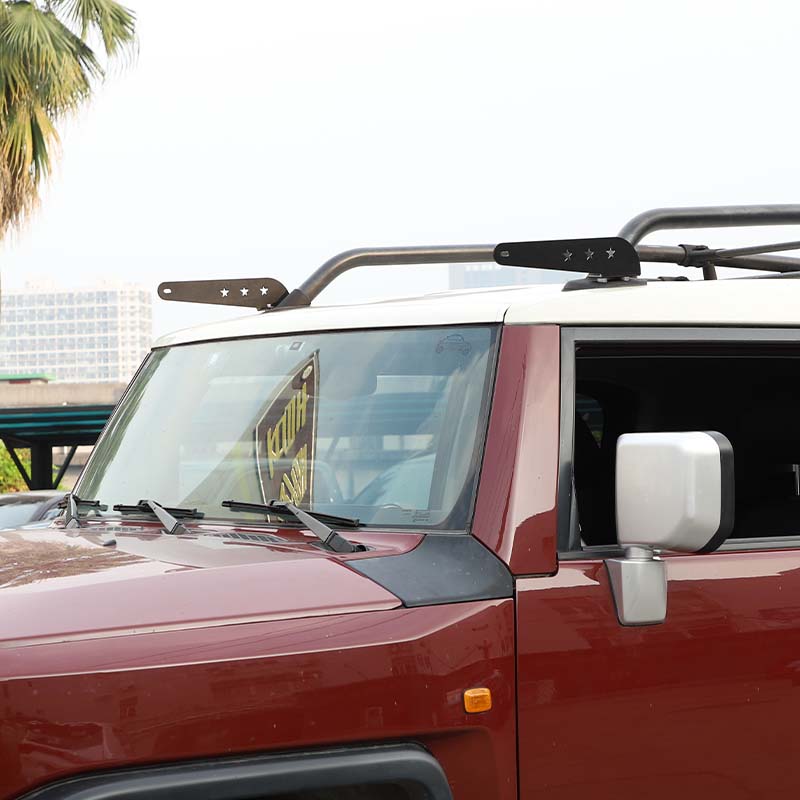 Для Toyota FJ Cruiser 2007-светодиодный рабочий фонарь, держатель прожектора, кронштейны для крепления на крышу, автомобиль из нержавеющей стали