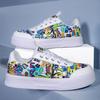 Fashion Street Graffiti Skateboard Shoes Man Lightweight Platform Sneakers Men Fashion Print Men's Casual Sneakers Zapatillas De Hombre
