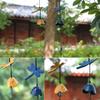 Japanese Bless Wind Chime Cast Iron Outdoor Small Wind Chime Retro Garden Hanging