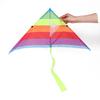Colorful Triangle Rainbow Kite Flying Toys Kite For Children Kids With 30M Kite String Outdoor Fun Sports Kites Toys