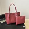 Women'S Bag Shoulder Bag Personalized Simple Solid Color Tote Bag Niche Versatile Large Capacity Mother And Child Bag