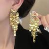 Модные изысканные серьги с длинной кисточкой: Элегантный, Блестящий и Универсальный для Женщин