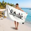 Large Beach TowelGorillaz Soft Absorbent Towel Beach Bath Home Use