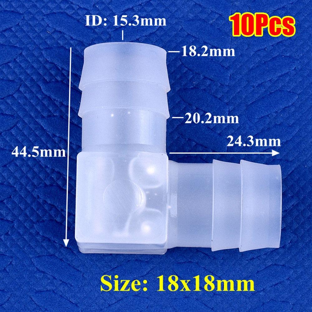 10 шт. 90-градусные угловые соединители PP Пластиковые пагоды шланговое соединение для полива сада