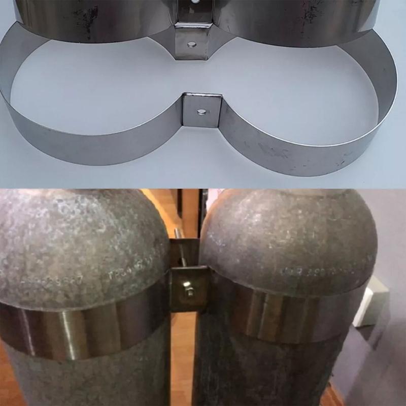 Дайвинг Нержавеющая сталь Крепежная лента для двух баллонов Двойной цилиндр Фиксатор баллонов Лента для дайвинг-баллонов Ручки для переноски Простая в использовании