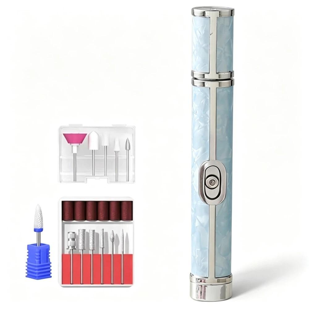 Electric Nail Drill Bits Set Rechargeable Nail Polishing Machine Nail File Machine Pedicure Kit