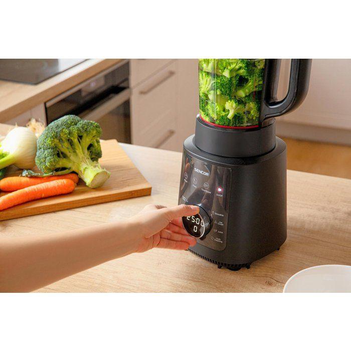 Blender Chauffant Multifonction SENCOR SBU 0510BK - Cuiseur à Soupe 1200W 1,5L Verre Borosilicate - 7 Programmes - Noir